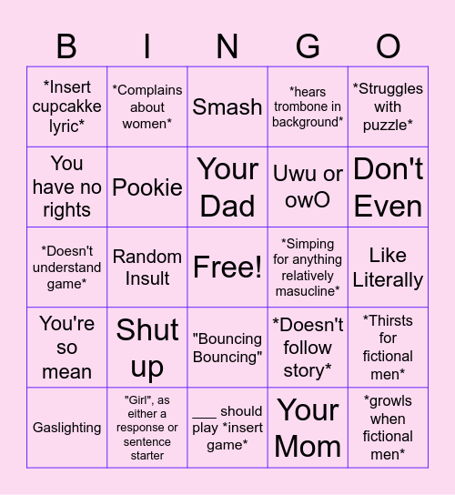 Kiwi Mannerisms Bingo Card