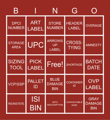 QUALITY SCHOOL BINGO Card