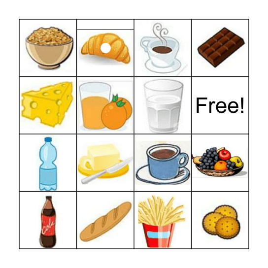 ALIMENTS Bingo Card