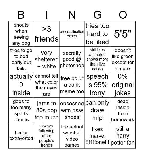 rapiclash bingo Card