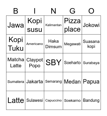 LØREN Bingo Card