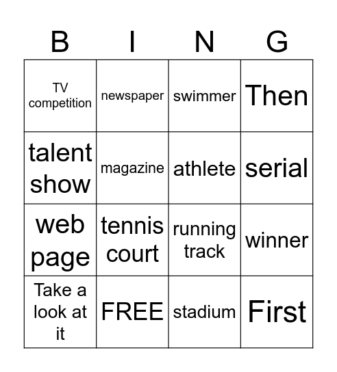 Brainy 5 unit 7 Bingo Card