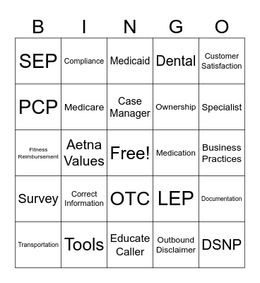 Top Ace Bingo! Bingo Card