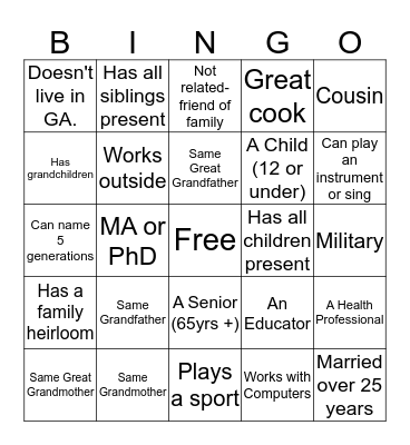 Bowman Bingo Card
