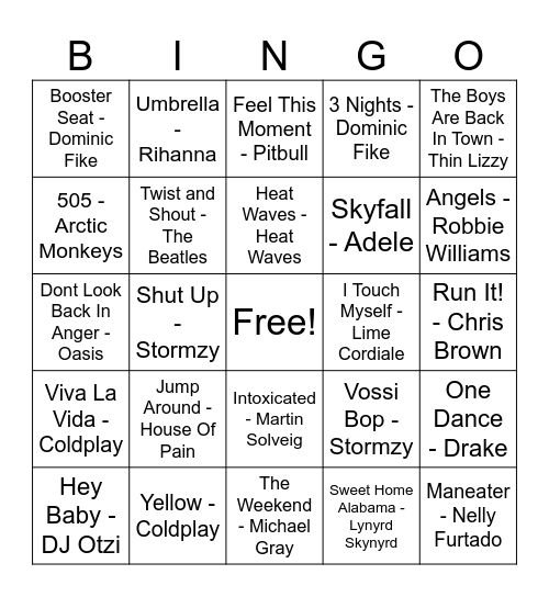 Bingo #09 Bingo Card