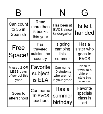 FIND SOMEONE WHO... Bingo Card