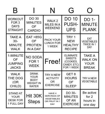 LET'S DO THIS!! Bingo Card
