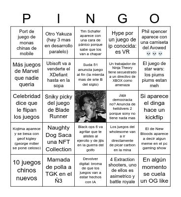 E3n't Bingo Card