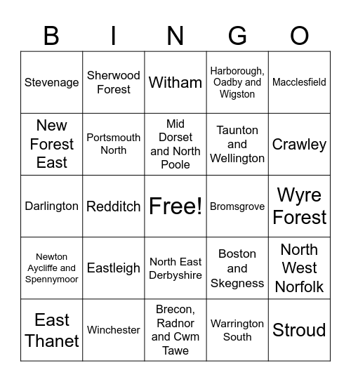 Election Bingo 2024 Bingo Card