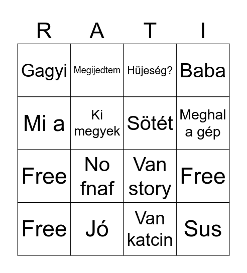 Ratyi fortnite Bingo Card