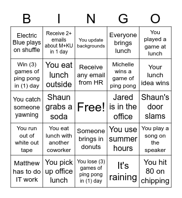 Bingo Card