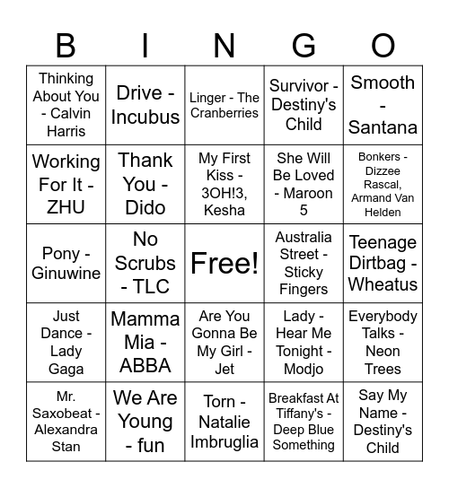 Bingo #17 Bingo Card