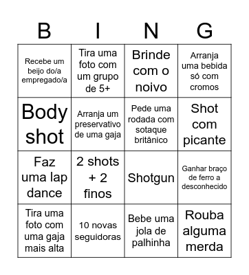 Felicidade que não cabe no coração Bingo Card