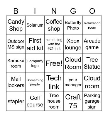 Intern Bingo Card