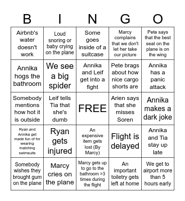 Arizona Bingo Board Bingo Card