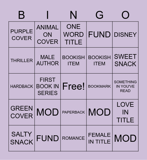 SCAVENGER HUNT Bingo Card