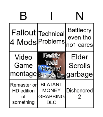 Bethesda Bingo Card