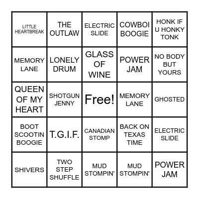 MANDY'S BIRTHDAY Bingo Card