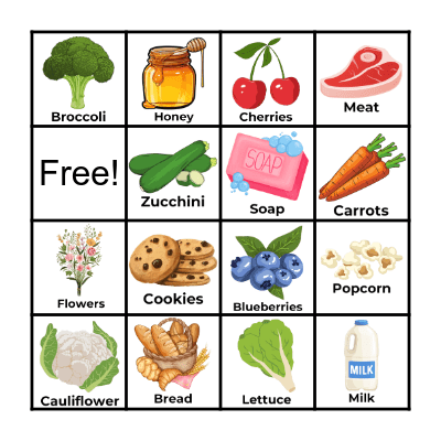 Vine Street Market BINGO Card