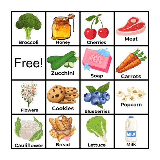 Vine Street Market BINGO Card