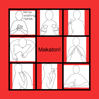 Makaton Bingo Card