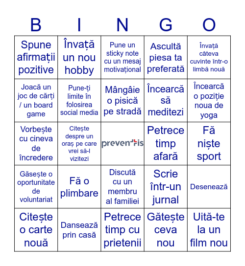 Bingo-ul alternativelor Bingo Card