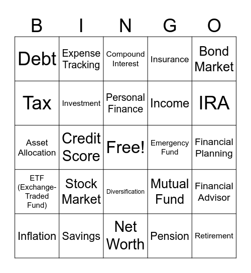 Business Bingo Card