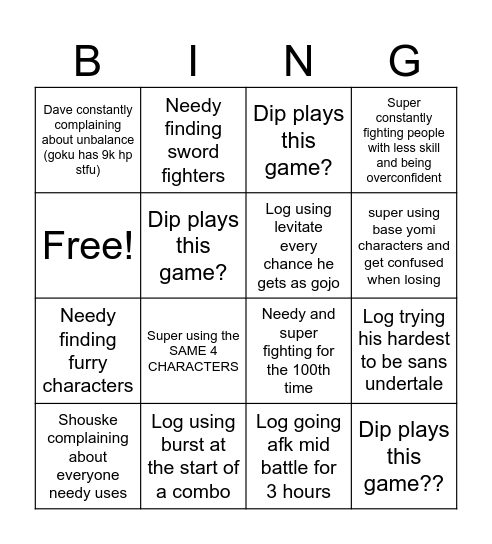 These dumbasses suck Bingo Card