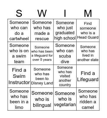 Get-To-Know-You Bingo Card