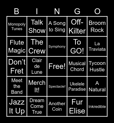 Monopoly Go Bingo Card
