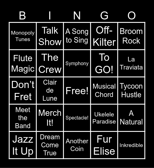 Monopoly Go Bingo Card