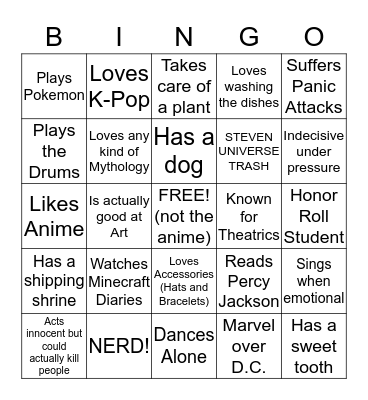 @_.gomun.charlie._ Bingo Card