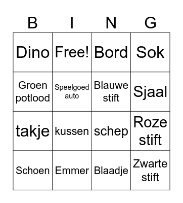 Camping Bingo Card