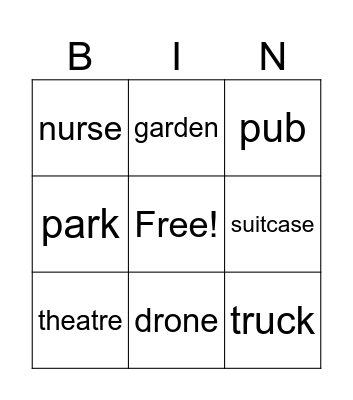 Defining and Non-Defining Bingo Card