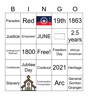 Juneteenth ESH 4 Bingo Card