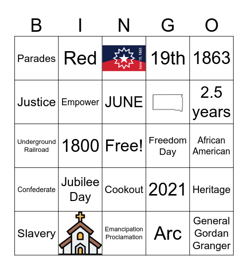 Juneteenth ESH 4 Bingo Card