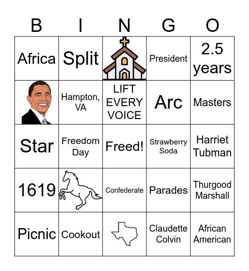 Juneteenth ESH 5 Bingo Card