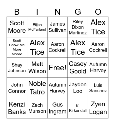 DTEC SkillsUSA Bingo Card
