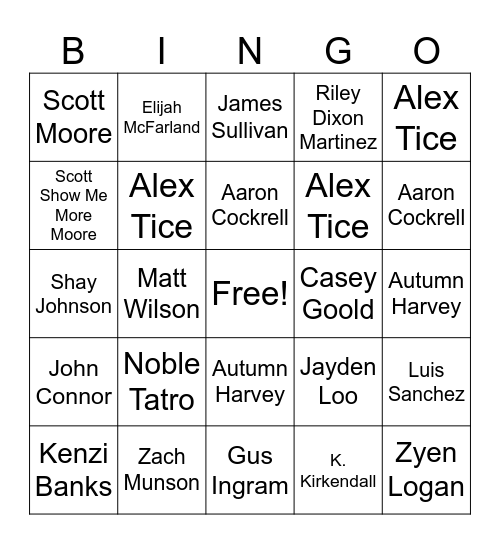 DTEC SkillsUSA Bingo Card