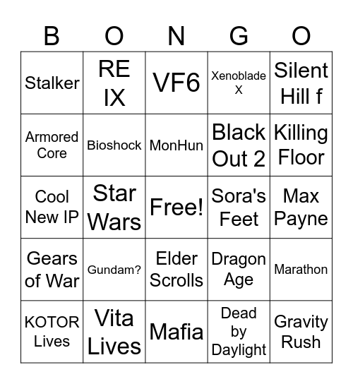 Summa Bingo Card