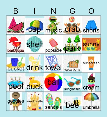 SUMMER BINGO Card