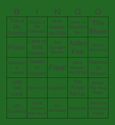 4H Band :) Bingo Card