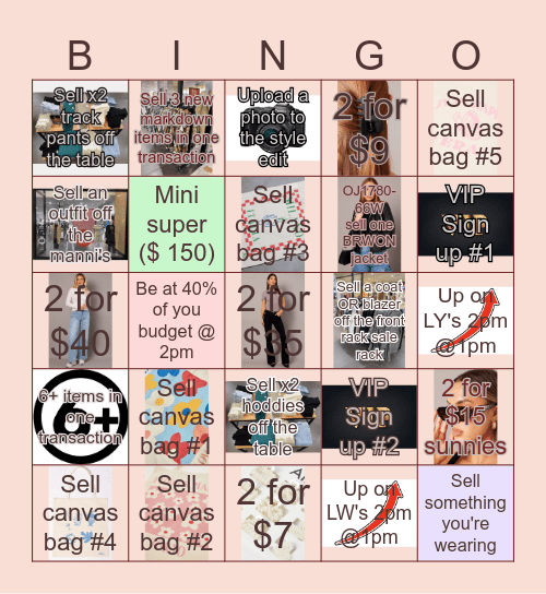 Week 1 June Bingo Card