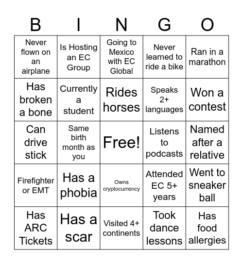 May 30 Bingo Card