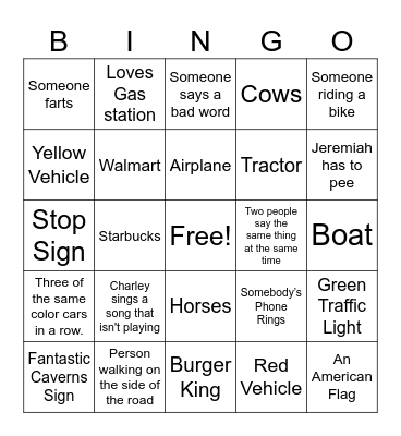 Taylyn Bingo Card