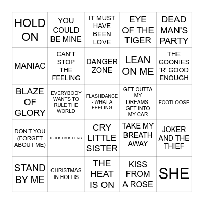 JONATHAN'S MOVIES Bingo Card