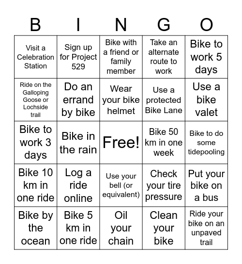 Cyclopoid Bingo Card