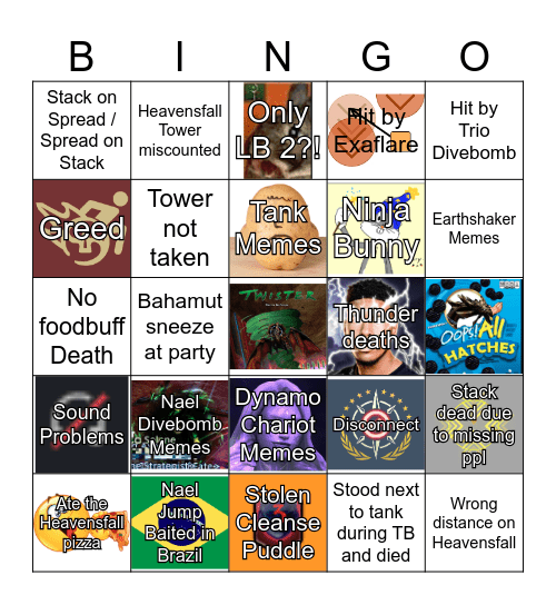 UCoB Memes Bingo Card