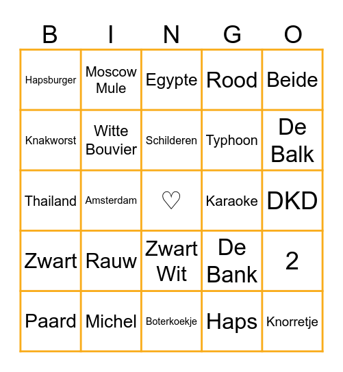 Annie's 35 Lentes Jong Bingo Card