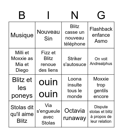 FullMoon Bingo - AngelsMari Edition Bingo Card